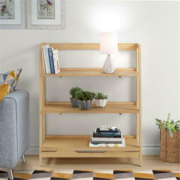 Daphnes Dinnette Mid Century Open Shelving Unit, Oak DA2826741